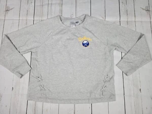 NWOT Women's Buffalo Sabres NHL Gray Logo Lightweight Sweatshirt, Size XL - Picture 1 of 2