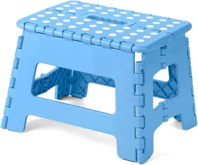 Folding Step Stool, Non-Slip Step Stools with Portable Handle for Adults and Kid - image 1 of 4