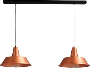 Große Hängelampe Kupfer Ø45cm L:130cm 2xE27 Made in EU Exklusive Pendelleuchte - Bild 1 von 1