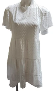 Neu mit Etikett Altar’d Altard State XS Stufenkleid weiß Popcorn Party Kirche Junggesellinnenabschied - Bild 1 von 6