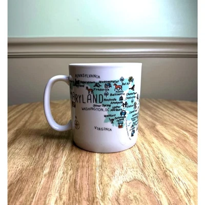 Large 222 Fifth “My Place Maryland” Mug – State Map Design – Oversized Cup - Image 1 of 4