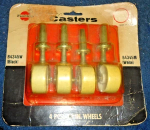 Vintage Faultless Furniture Casters Light Duty Ball Bearing 1 1/4” Wheels USA - Picture 1 of 3