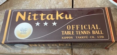 Vintage 1971 Japan Nittaku 3-Star Table Tennis Balls - Twelve  Balls New - Image 1 of 3