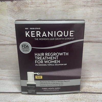 Keranique Women Hair Regrowth Treatment 2% Minoxidil 3 Month Supply Sealed #23 - Image 1 of 4