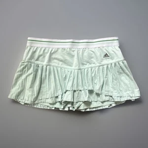 Adidas Stella Mccartney Barricade Tennis Skirt Fresh Aqua 40 M Pleated Skort - Picture 1 of 7