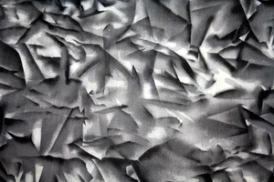 ABSTRACT IN BLACK, WHITE AND GRAY - 100% COTTON FABRIC - Picture 1 of 4
