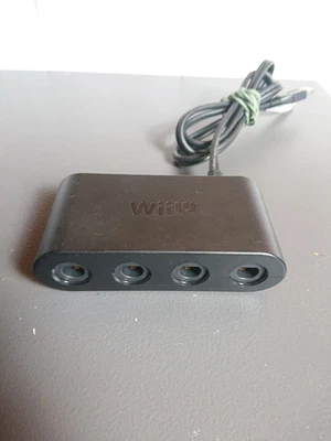 Nintendo Wii U Official OEM GameCube Controller Adapter WUP-028 WORKS Tested - Image 1 of 4