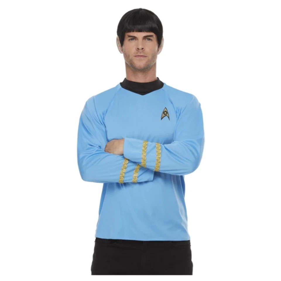 Uniforme de Ciencias Serie Original Star Trek Azul Spok Licenciado Para Hombres Vestido Elegante Foto 1 de 1