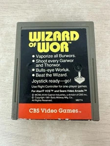 Wizard of Wor - Authentic 1981 Atari 2600 CBS Game Cartridge - Tested & Working - Picture 1 of 6