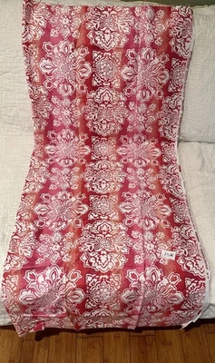 "Tela Batik WAVERLY SERIGRAFÍA Rosa Rojo 1 yarda más 12"" Sari Indio Bohemio"  Foto 1 de 4