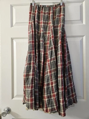 NWT Free People X CP Shades Plaid Cotton Lily Skirt, Size XS - Image 1 of 4