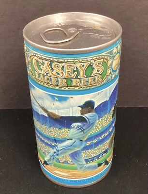 1980 Yogi Berra Signed Casey’s Lager Beer Can Empty Monte Irvin Autograph JSA - Image 1 of 4