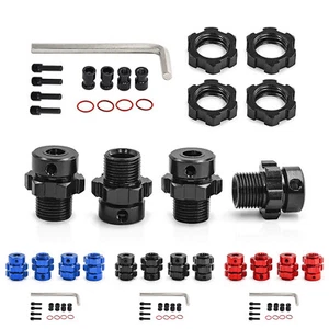17MM Splined Wheel Hubs W Hex Nuts For Traxxas 1/10 E-Revo/E-Maxx/T-Maxx/Revo - Picture 1 of 12