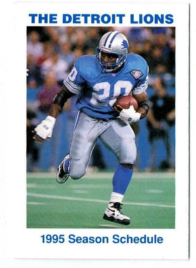 Calendario de bolsillo 1995 Barry Sanders (Gatorade) Foto 1 de 1