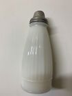 White Milk Glass Vintage Salt Shaker With Original Top