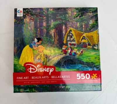 Quebra-cabeça Ceaco Disney Branca de Neve Um Doce Adeus 550 peças Coleman Fine Art NOVO - Imagem 1 de 4