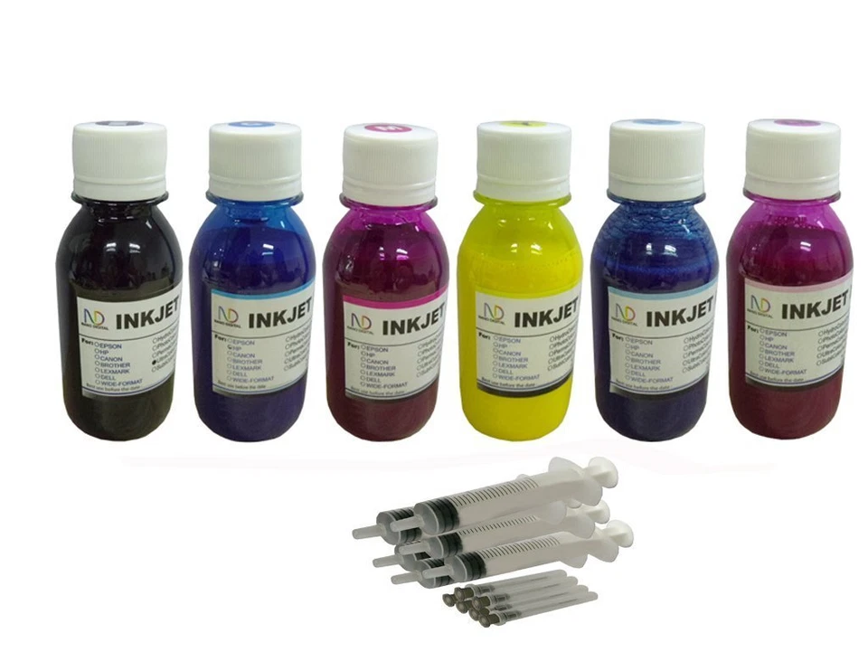 Sublimation Ink for Epson T048 48 Cartridge R200 R220 R300 RX600 Printer 6x100ml - Image 1 of 1