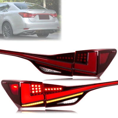 Conjunto de luces traseras LED rojas para Lexus GS350 GS200t GSF 2013-2020 Foto 1 de 4