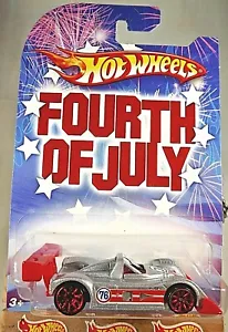 2008 Hot Wheels Walmart Fourth of July RILEY & SCOTT MK III Silver w/Red 10 Sp - Picture 1 of 4