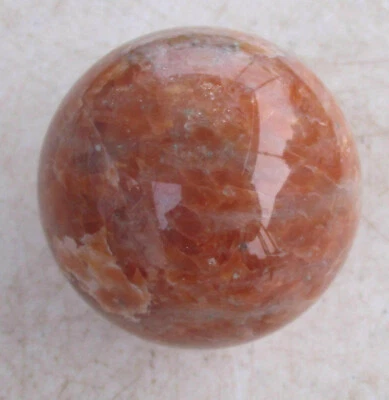 Sphere of Brazilian Orange Calcite 54mm 4604 - Image 1 of 4
