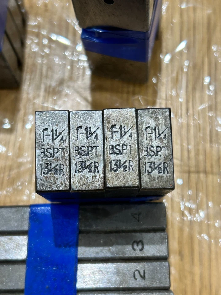 Set of Asada Pipe Threading Dies BSPT  1" - 1 1/4" - Rothenberger Piset Machines - Image 1 of 1