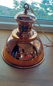 Vintage Nautical Copper Swag/Hanging Lamp. - Picture 1 of 10