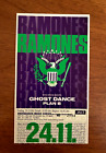 1989 RAMONES / GHOST DANCE / PLAN B Concert Ticket Stub OBERHAUSEN GERMANY