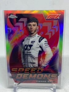 2022 Topps Formula 1 Chrome Insert #SD-PG Pierre Gasly SP Speed Demons - Picture 1 of 2