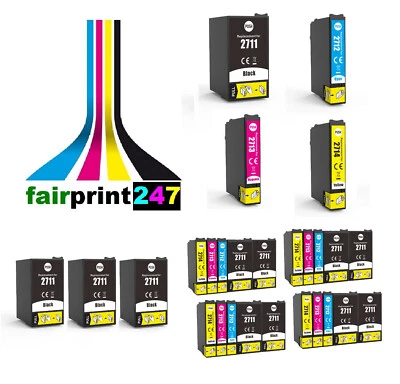XL Patronen für Epson ersetzt 27XL WorkForce WF-3620DWF WF-3640DTWF WF-7110DTW - Bild 1 von 4