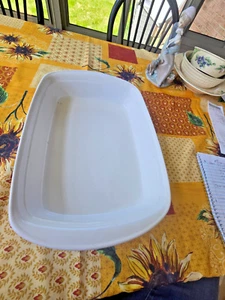 Corning Ware French White Rectangular Roaster Lasagna Dish F21-B - Picture 1 of 5