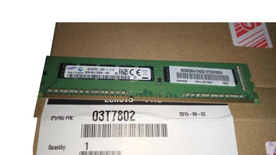 Lenovo ThinkServer TS140 PC3-12800E 1600MHz DDR3 ECC-UDIMM 4GB Memory 03T6803 - Image 1 of 2