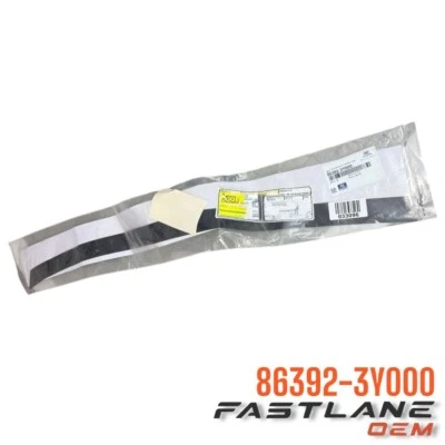 2011-2015 HYUNDAI ELANTRA TAPE-RR PORTA QUADRO PRETO SUPERIOR, DESTRO NOVO FABRICANTE DE EQUIPAMENTO ORIGINAL 86392-3Y000 - Imagem 1 de 4