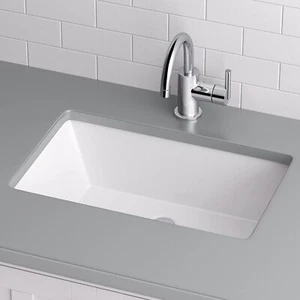 Miseno MNO2113RUBWH, Rectangular 21" Undermount Bathroom Sink - White - Picture 1 of 4