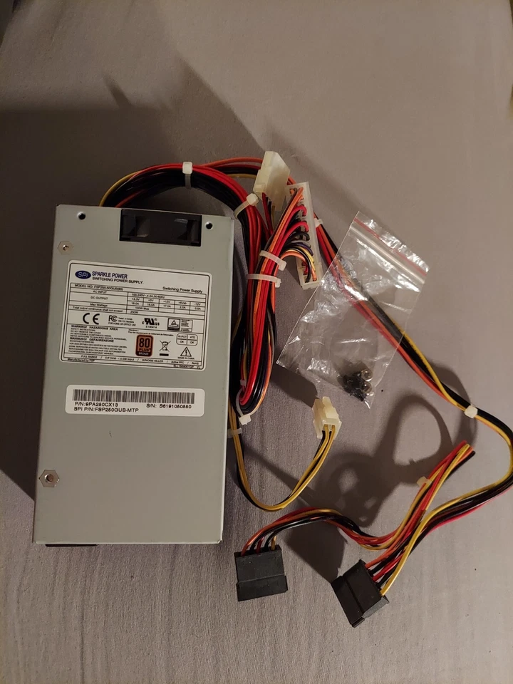 Tested Good Sparkle FSP250-50GUB (85) 250W Blade Power Supply PSU ITX - Image 1 of 4