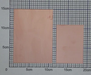 FR4 Basismaterial 1,0mm 70x100mm, 100x140mm Cu-beschichtet 35 µm doppelseitig - Picture 1 of 3