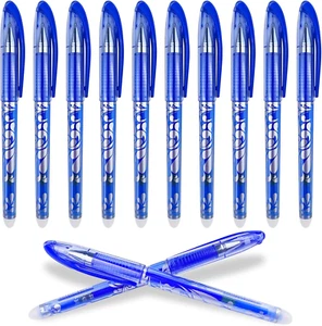 12 Stück Radierbarer Kugelschreiber, 0.5mm Blau Radierstift Radierbare Stifte, G - Bild 1 von 7