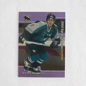 2001-02 BAP In The Game Signature Series Certified Teemu Selanne # 1/50 - Picture 1 of 10