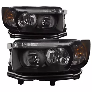 For 2006-2008 Subaru Forester Headlight Set Halogen w/Black Housing Clear Lens - Bild 1 von 6