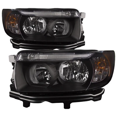 For 2006-2008 Subaru Forester Headlight Set Halogen w/Black Housing Clear Lens - Image 1 of 4