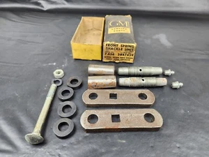 1947-1955 CHEVROLET PICKUP FRONT SPRING SHACKLE KIT GM 3847459 NOS BIN A21 - Picture 1 of 3