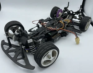 For Parts HPI RS4 FRP Chassis mit Motor und Regler Oldtimer selten - Bild 1 von 18