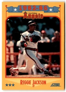 1988 Score Reggie Jackson #503 California Angels - Picture 1 of 2