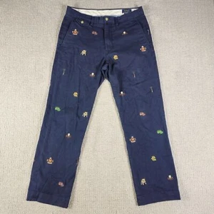 Polo Ralph Lauren Classic Fit Embroidered Chinos Men’s 30X30 Logo Preppy Navy - Picture 1 of 10