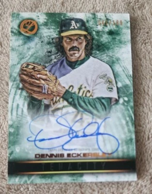 2016 Topps Legacies of Baseball Tenacity /199 Dennis Eckersley #TA-DE Auto HOF - Image 1 of 2