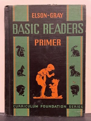 DICK AND JANE  1936!   "ELSON-GRAY BASIC READERS PRIMER"  RARE    80+ YEARS OLD! Foto 1 de 4