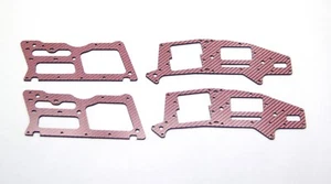 JUEGO DE MARCO DE FIBRA DE CARBONO ROJO XTREME HELI ALIGN T-REX 250 (4 PIEZAS) 11754R FLYBAR RTF - Imagen 1 de 1