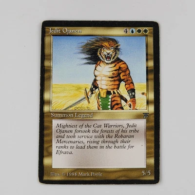MTG Jedit Ojanen- Legends Legendary Creature Magic the Gathering Commander Vtg - Image 1 of 4