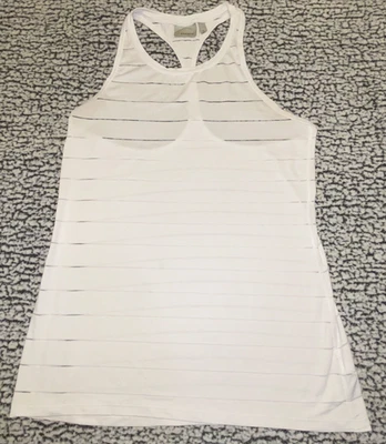 Athleta белый спортивная майка с прозрачной полоской дизайн - S - Изображение 1 из 4