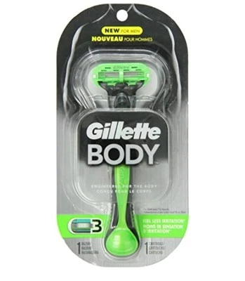 Mango de afeitar Gillette Body 1 catridge - Sostiene cuerpo y hojas Mach3 Foto 1 de 2