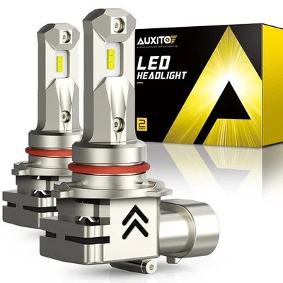 AUXITO 9005 HB3 LED 6000K Xenon White High Beam Headlight Bulb Noiseless Design - Image 1 of 4